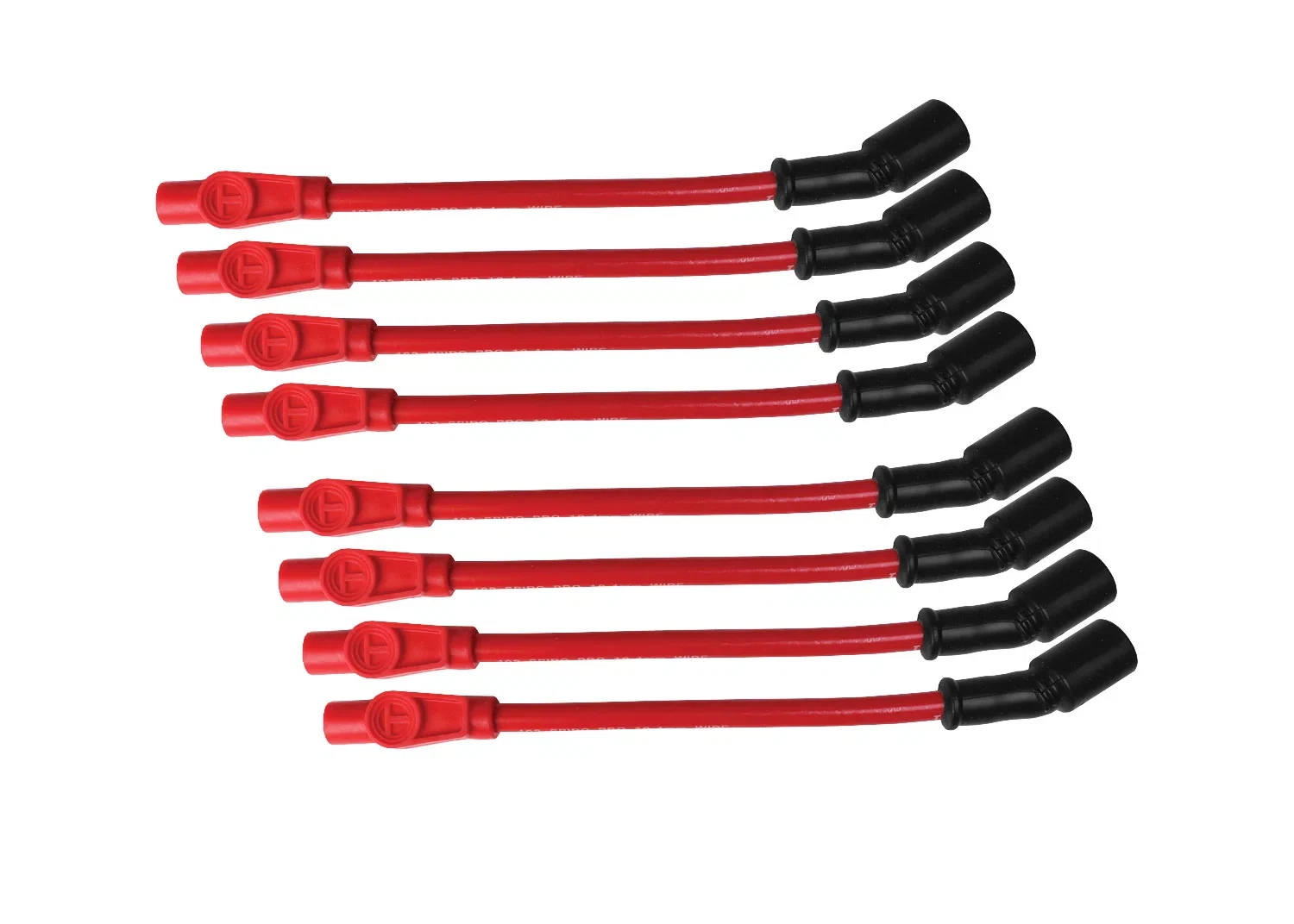 Spark Plug Wire Set Universal 10.4mm Silicone Spiro Pro 409 409 180_ Red 79261